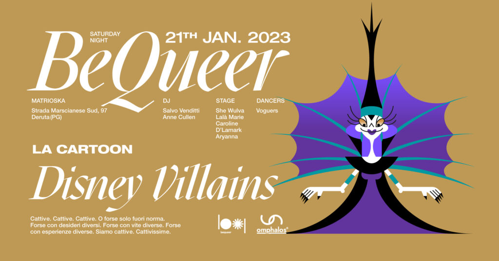 BEQUEER 21.01 LA CARTOON: DISNEY VILLAINS